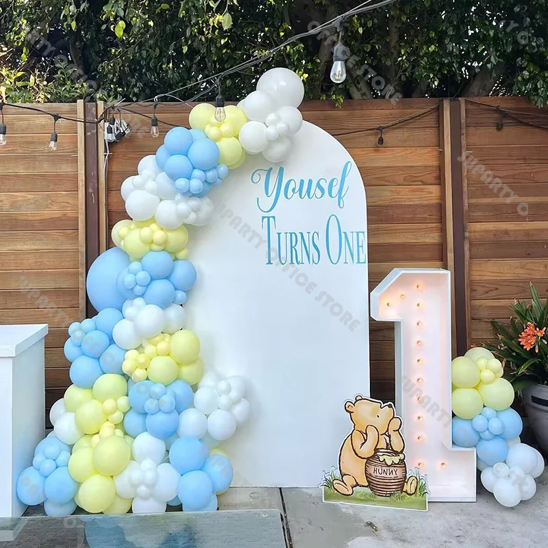 137 шт. пастельные цветные воздушные шары арка гирлянда комплект синий желтый