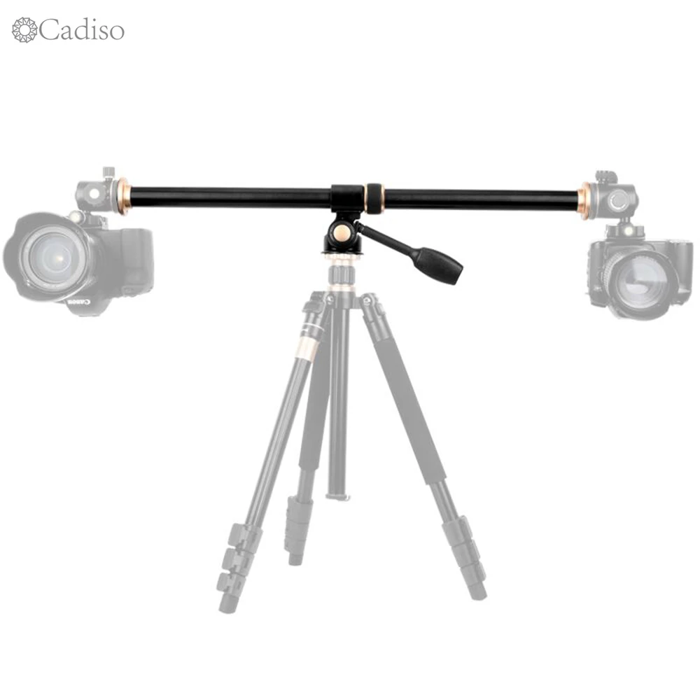 Cadiso Horizontal Bar Professional Camera Tripod Boom Extension Pole Steeve Multi-Angle Center Cross Arm with Locking System