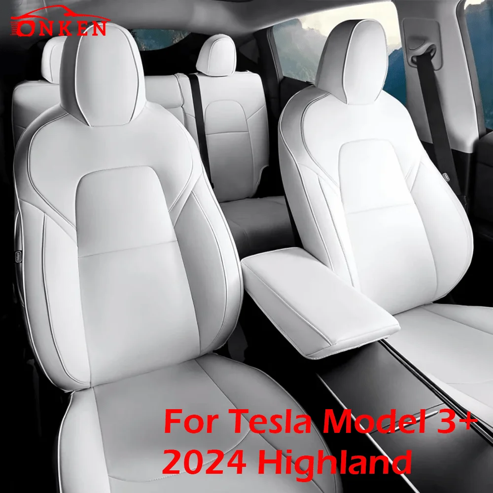 Полный комплект чехлов для сидений подходит Tesla Model 3 Highland 2024 чехол салона
