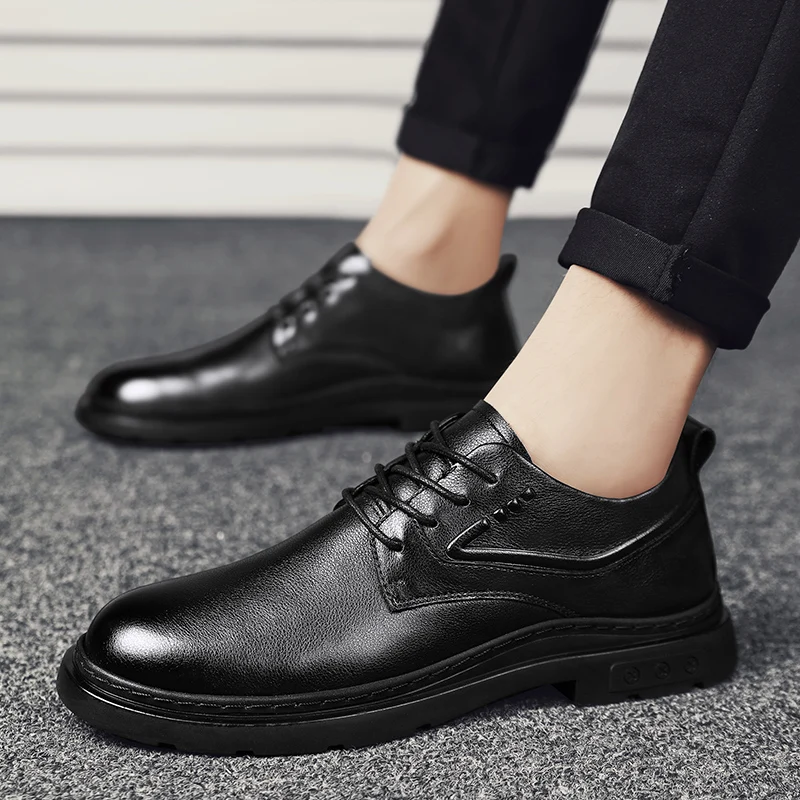 

2023 cowhide casual leather shoes