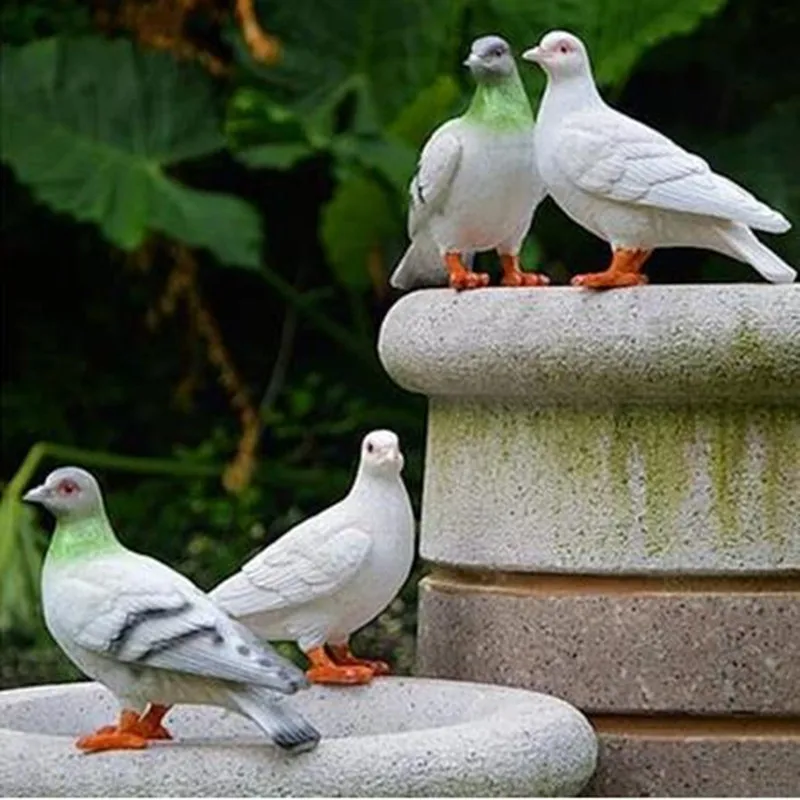 

Simulation dove statue, animal crafts, home office shop desk garden decoration gift ornaments
