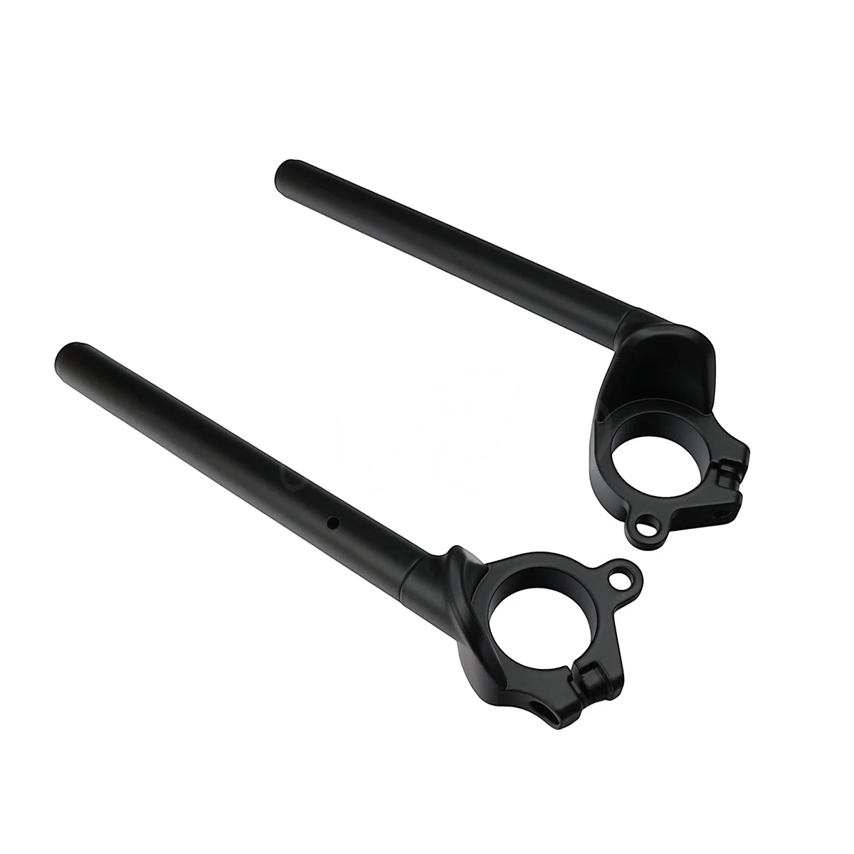 Фото Черные накладные ручки для мотоциклов Kawasaki ZX-4R ZX-4RR 2023-2024, ZX400PS ZX400SS 2025 – рули-клипсы на вилку №5