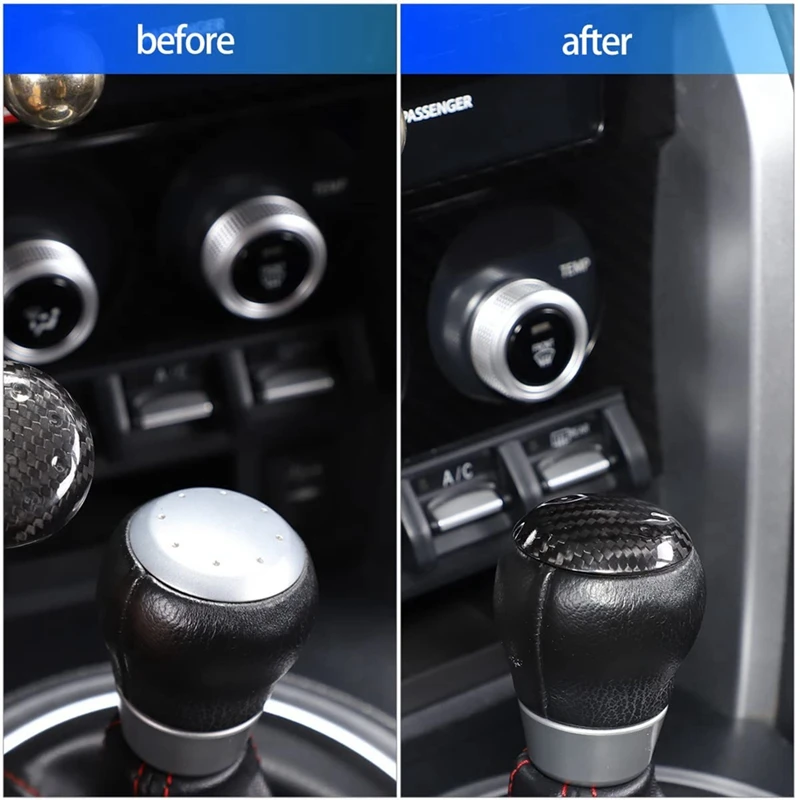 Накладка на головку переключения передач из углеродного волокна для Toyota 86 Subaru BRZ