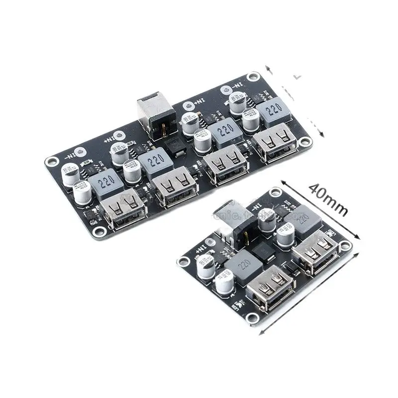 

Original authentic 2 channel 4 DC step-down die QC2.0 QC3.0 Quick charge USB mobile phone charging board FCP