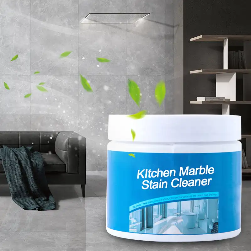 

Kitchen Marble Oil Stain Cleaner Stone Stain Remover Granite Quartz Marble Tile Stubborn Stains Deep Cleaning Powder Strong