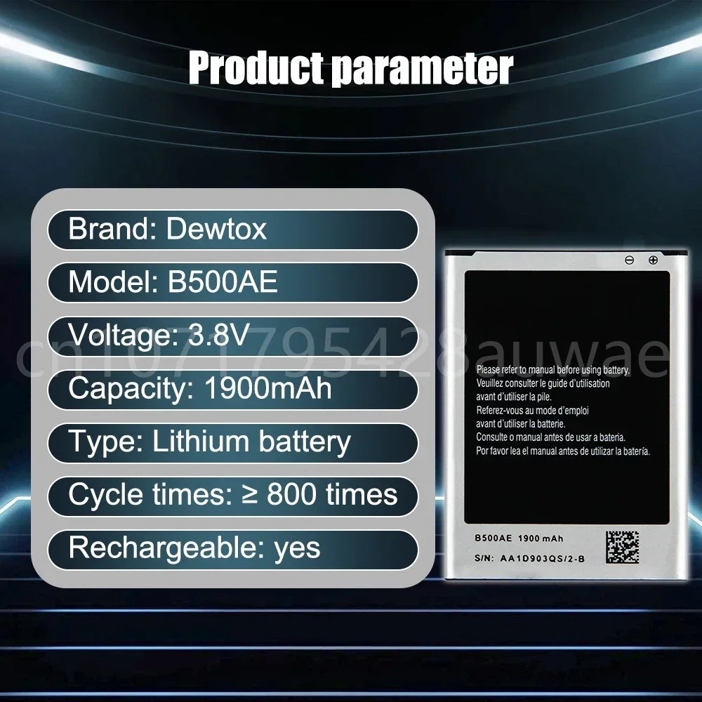 Высокое качество 1900 мАч 3 8 В B500AE B500BE аккумуляторы для телефонов Samsung Galaxy S4 Mini GT-i9190