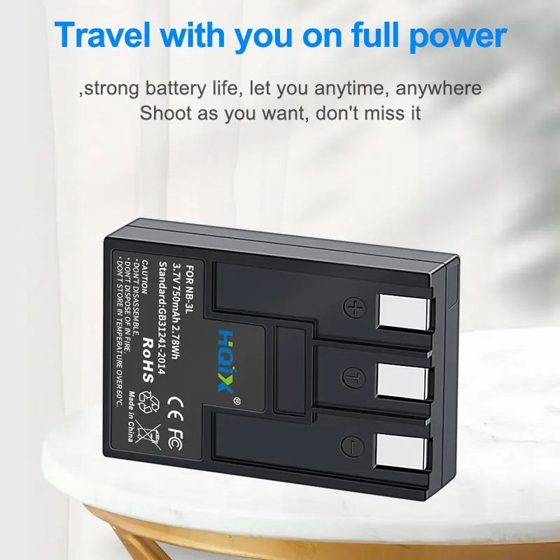 Зарядное устройство HQIX для Canon IXUS I5 SD110 750 IIS700 SD20 PC1060 PC1114 PC1169 IXY DIGITAL L2 30 Камера NB-3L