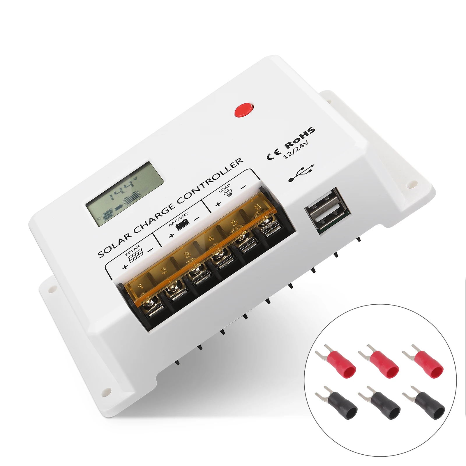 

30A 20A 10A 12V-24V Solar Charger Controller MPPT Solar Panel Battery PWM With LCD Cell Regulator PV Home Controller