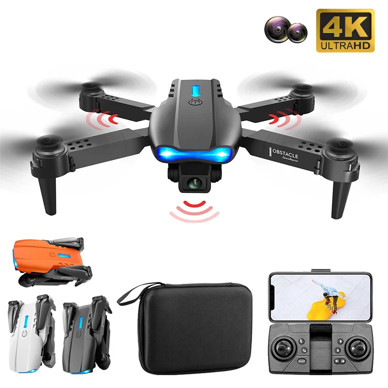 

LSRC Новый профессиональный мини-Дрон E99 K3 PRO 4K HD камера WIFI FPV обход препятствий складной Радиоуправляемый Дрон Квадрокоптер вертолет игрушки