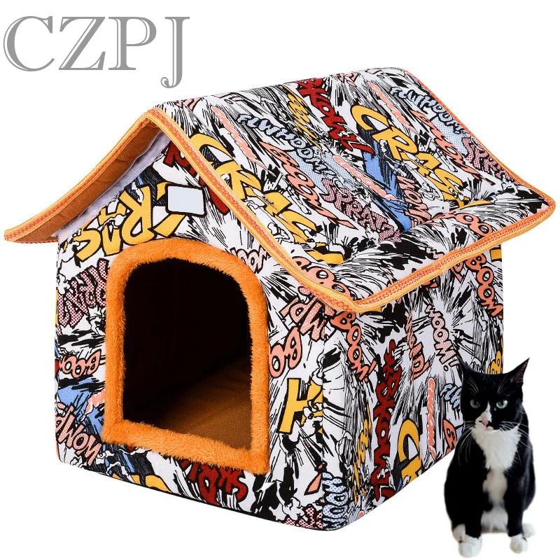 

Factory Directly Portable Small Cheap Folding Felt Soft Big Home Luxury Indoor Large Cat Pet Dog House