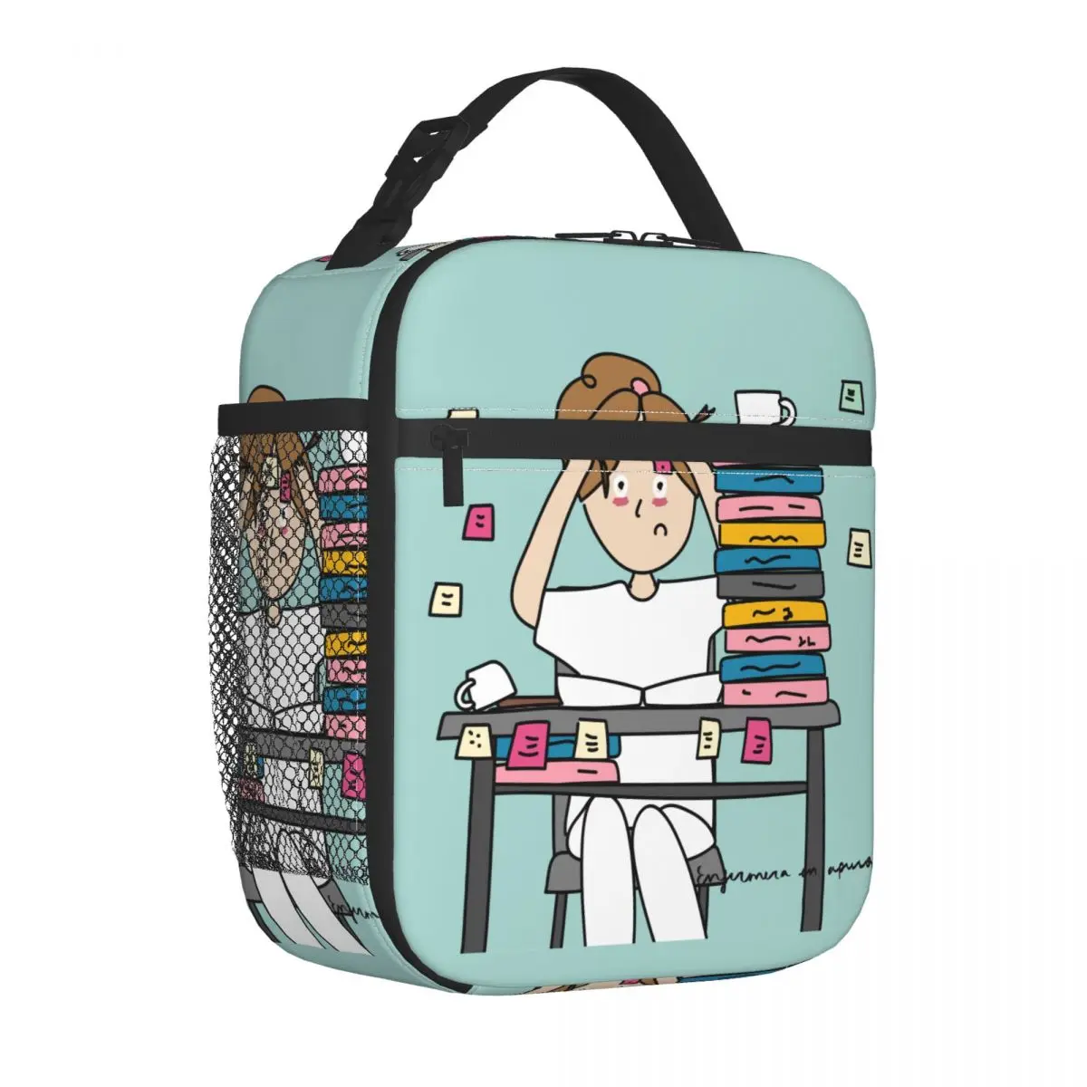 Изолированная сумка для ланча Термосумка контейнер большая сумка-тоут Ланч-бокс