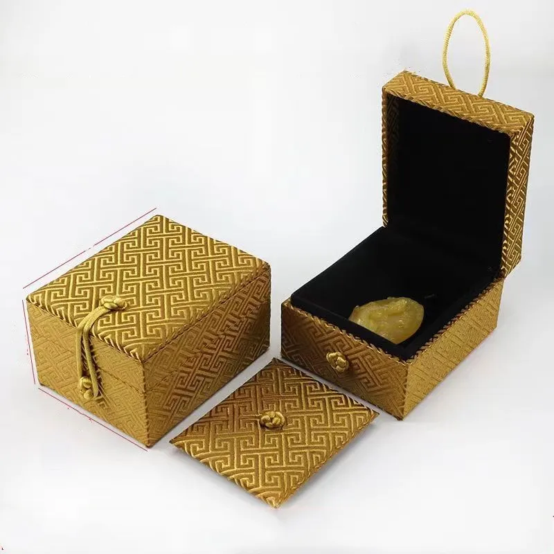 Подарочная коробка с подвеской в виде цветов роскошные китайские шелковые