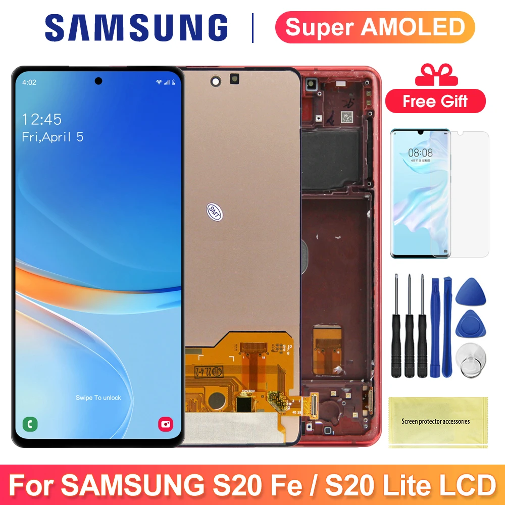 Оригинальный дисплей S20 FE для Samsung Galaxy Fan Edition G780F G781B ЖК-дисплей сенсорный экран
