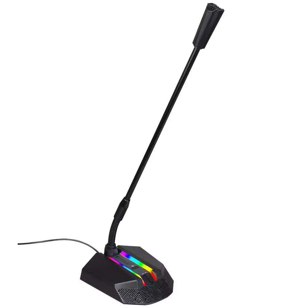 

New USB Microphone With RGB Magic Lights For PC Computer Laptop Notebook Desktop Gaming Chatting Noise Reduction Microphone