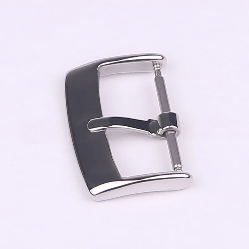 

12MM 14MM Original Style Belt Buckle Etched Character OMEGA Logo316L Stainless Steel Clasp Watch Accessories