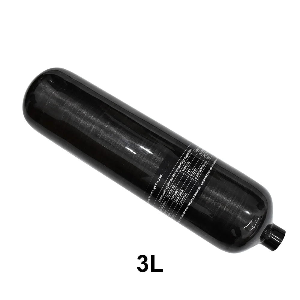 Цилиндр из углеродного волокна TUXING 0.5L 2L 3L 4500Psi 300Bar для подводного плавания -