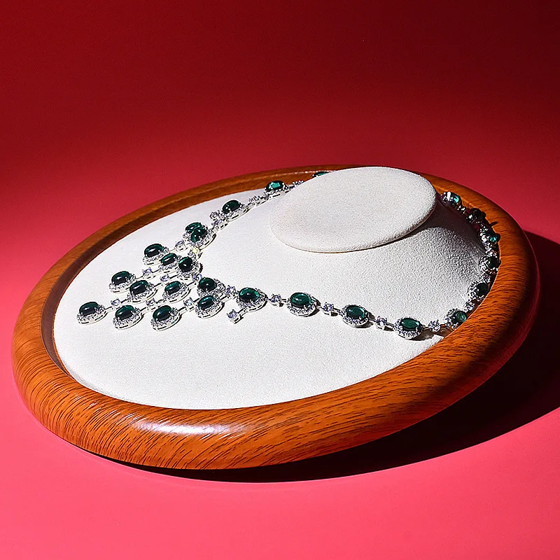 Microfiber Jewelry Props Necklace Holder Flat Neck Pendant Portrait Model Jewelry Window jewelry organizer