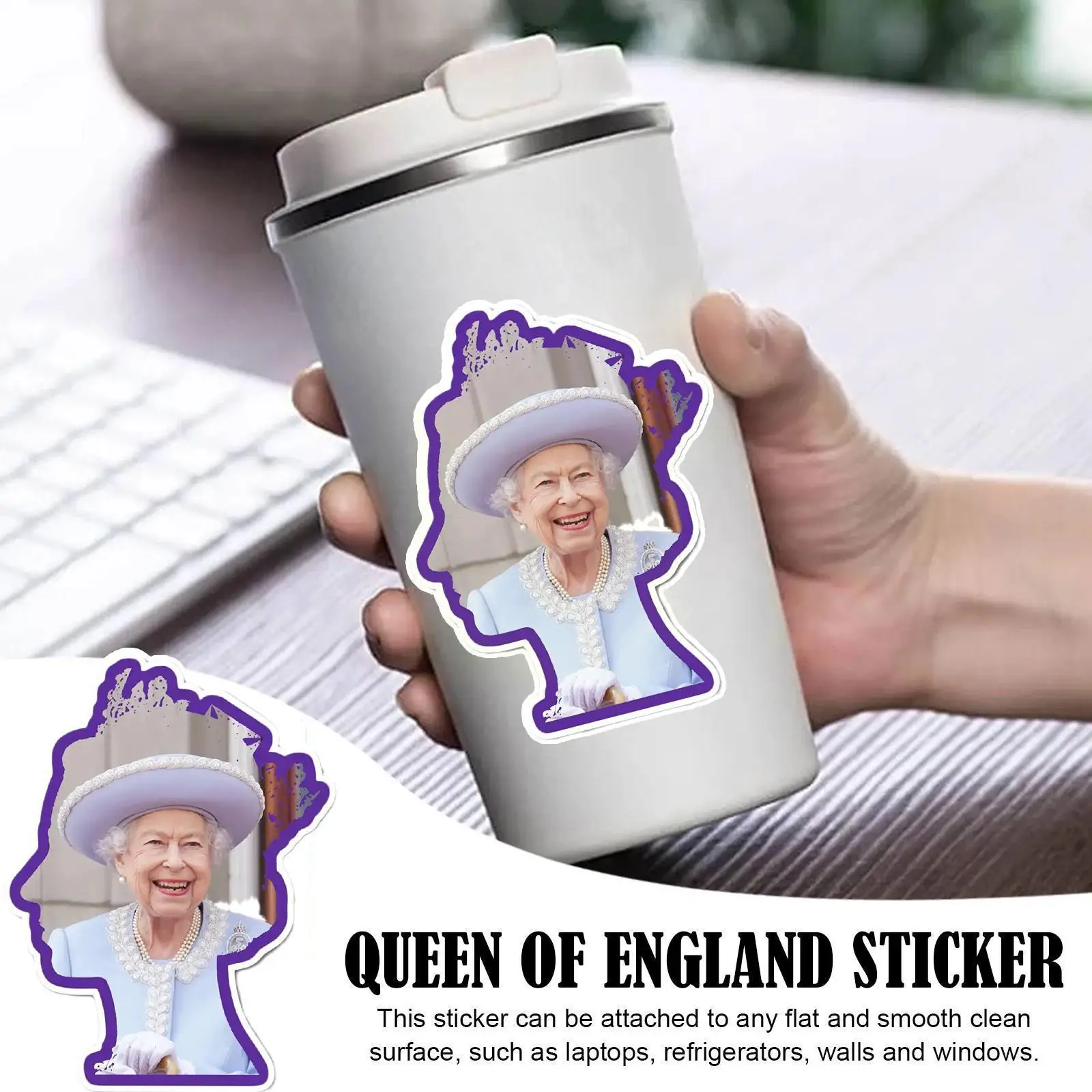 

Purple Queen Of Sticker Decorative Sticker The Queen's Sticker Commemorating W0r0