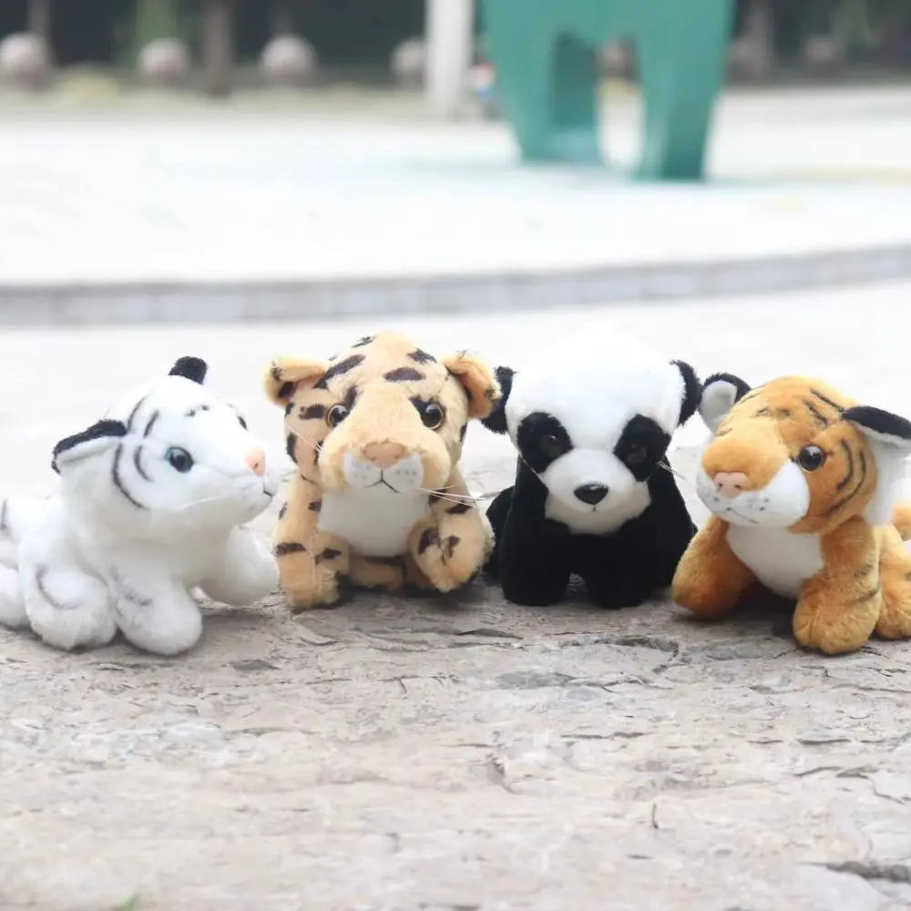 Зажим на ткани магнитное плечо плюшевая искусственная кукла стоячий тигр