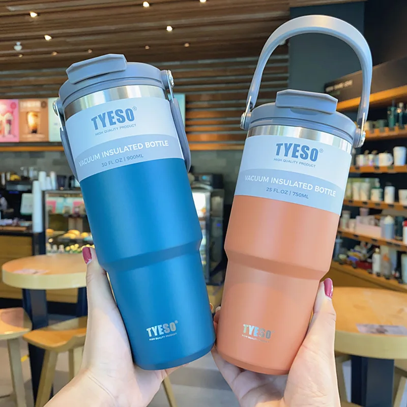 

Insulation Hot Bottle Travel Tyeso Double-layer Vacuum Coffee Water Bottle Cup Steel Thermos And Car Mug Stainless Flask Cold