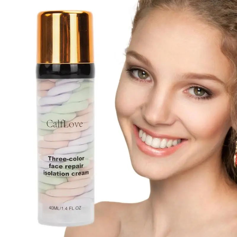 

Tri-lor Turn On Cream Contour Color Isolation Cream Skin Tone Correcting Facial Primer Waterproof Brightening Makeup Foundation