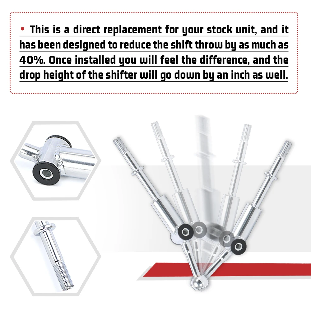 VR — короткий рычаг переключения передач с комплектом передних и задних втулок