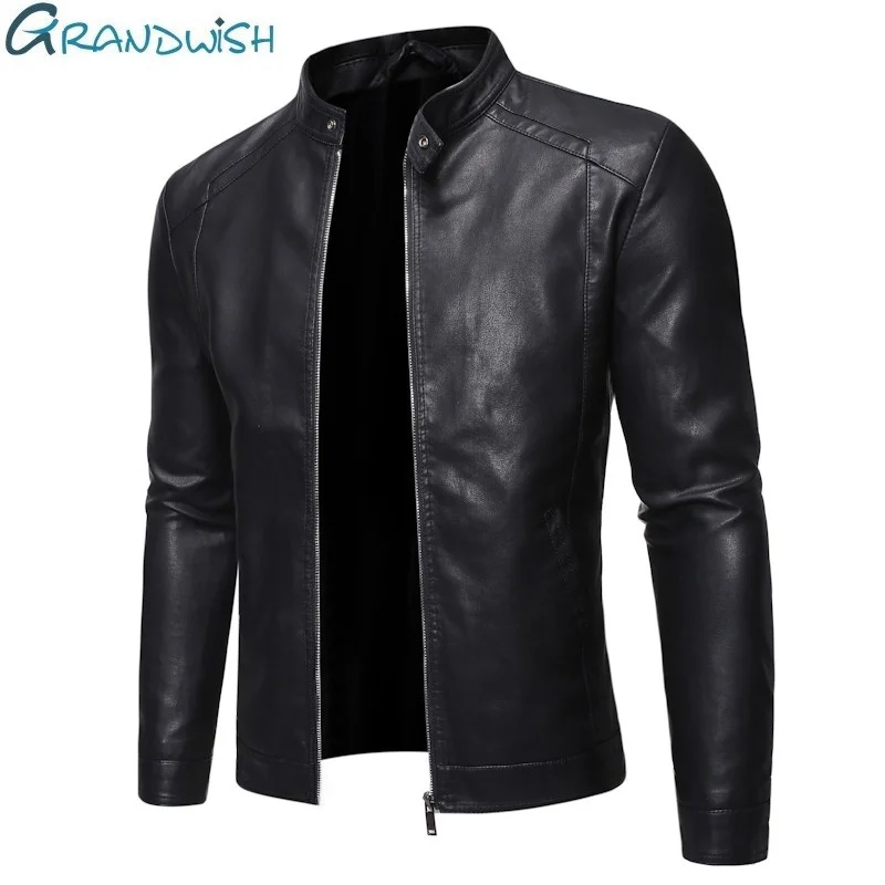 

Men Faux Leather Jacket Motorcycle 5XL Men's Jackets Black Jaqueta De Couro Masculina Outwear Male PU Leather Coats Mens,ZA319