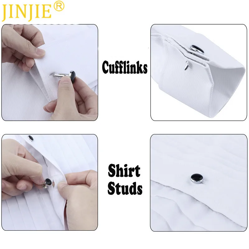 Лучший новый дизайн свадебный смокинг 6 запонки на манжет и золото с синими