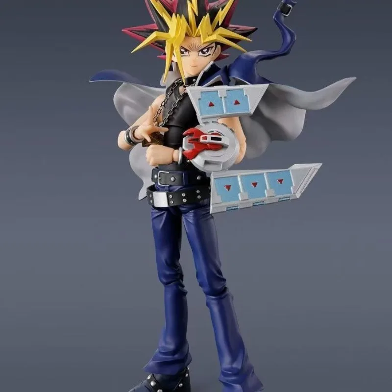 Фото В наличии: S.H.Figuarts Аниме-фигурка Bandai Yami Yugi Yu-Gi-Oh! Оригинальные фигурки Duel Monsters: коллекционные модели из ПВХ, подарок TT №4