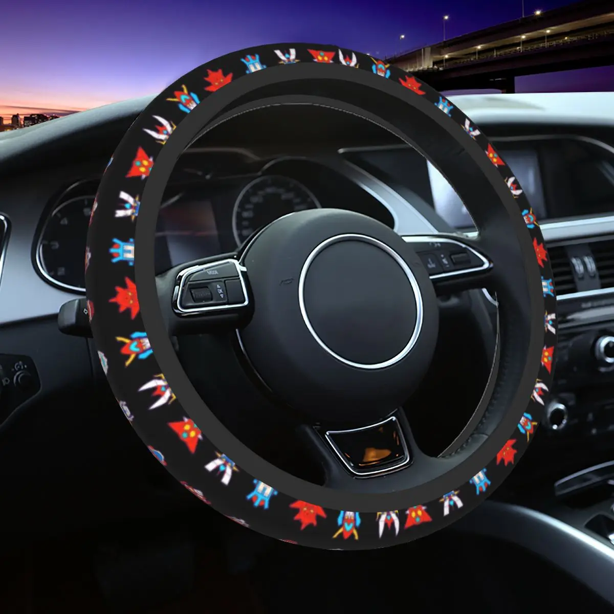 

37-38 Steering Wheel Covers Goldorak UFO Robot Grendizer Soft Actarus Mazinger Z Auto Decoration Colorful Automobile Accessory