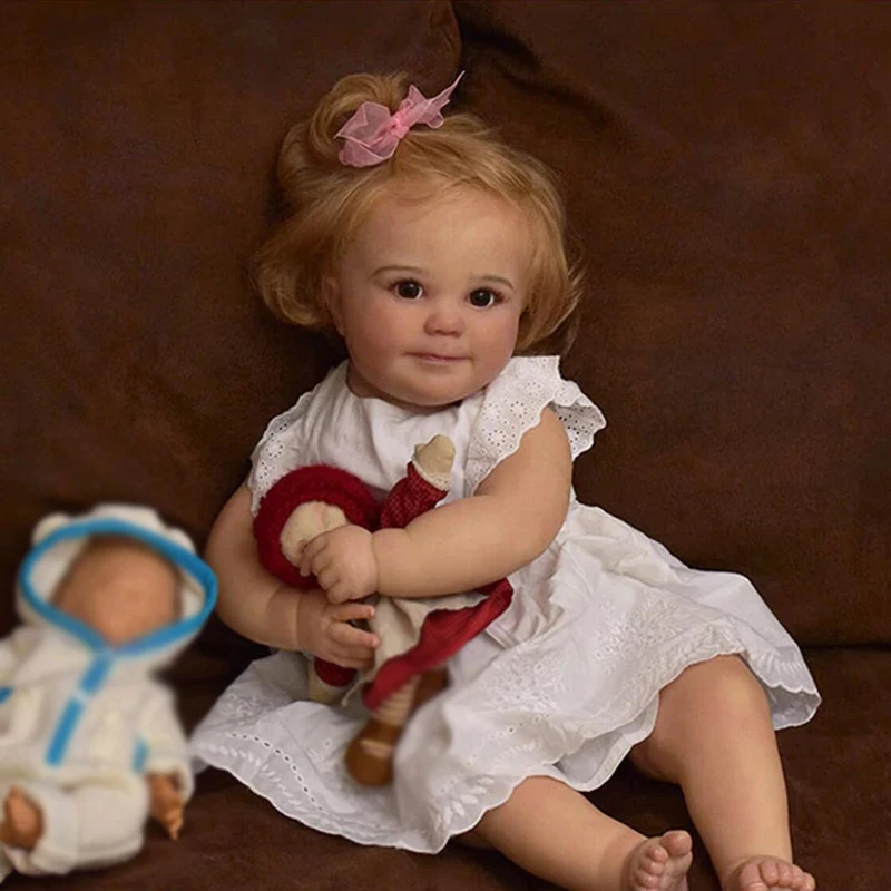 

Кукла реборн силиконовая Реалистичная с кровяными сосудами, 60 см