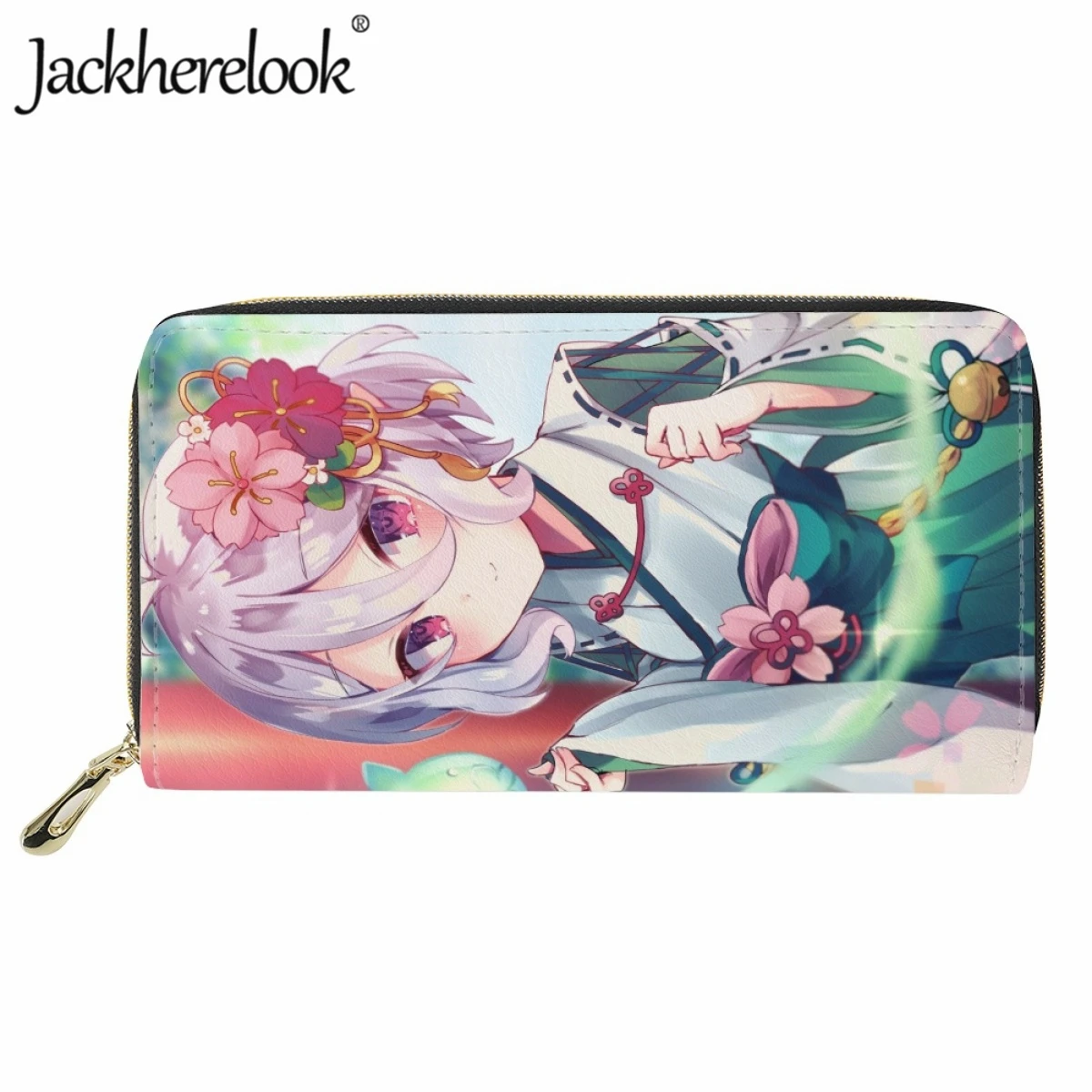 

Jackherelook Anime Game Princess Connect! Re:Dive Printed Wallet Fashion Ladies Money Bag Trendy Long Leather Card Holder Purse
