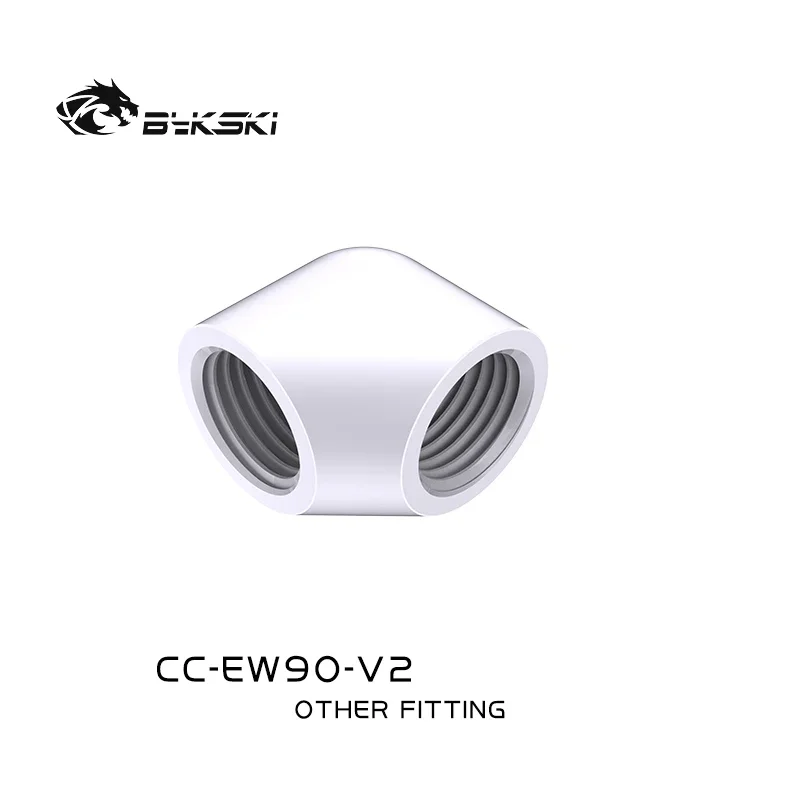 Угловой фитинг Bykski колено 90 градусов резьба F-F G1/4 разъем водяного охлаждения 3