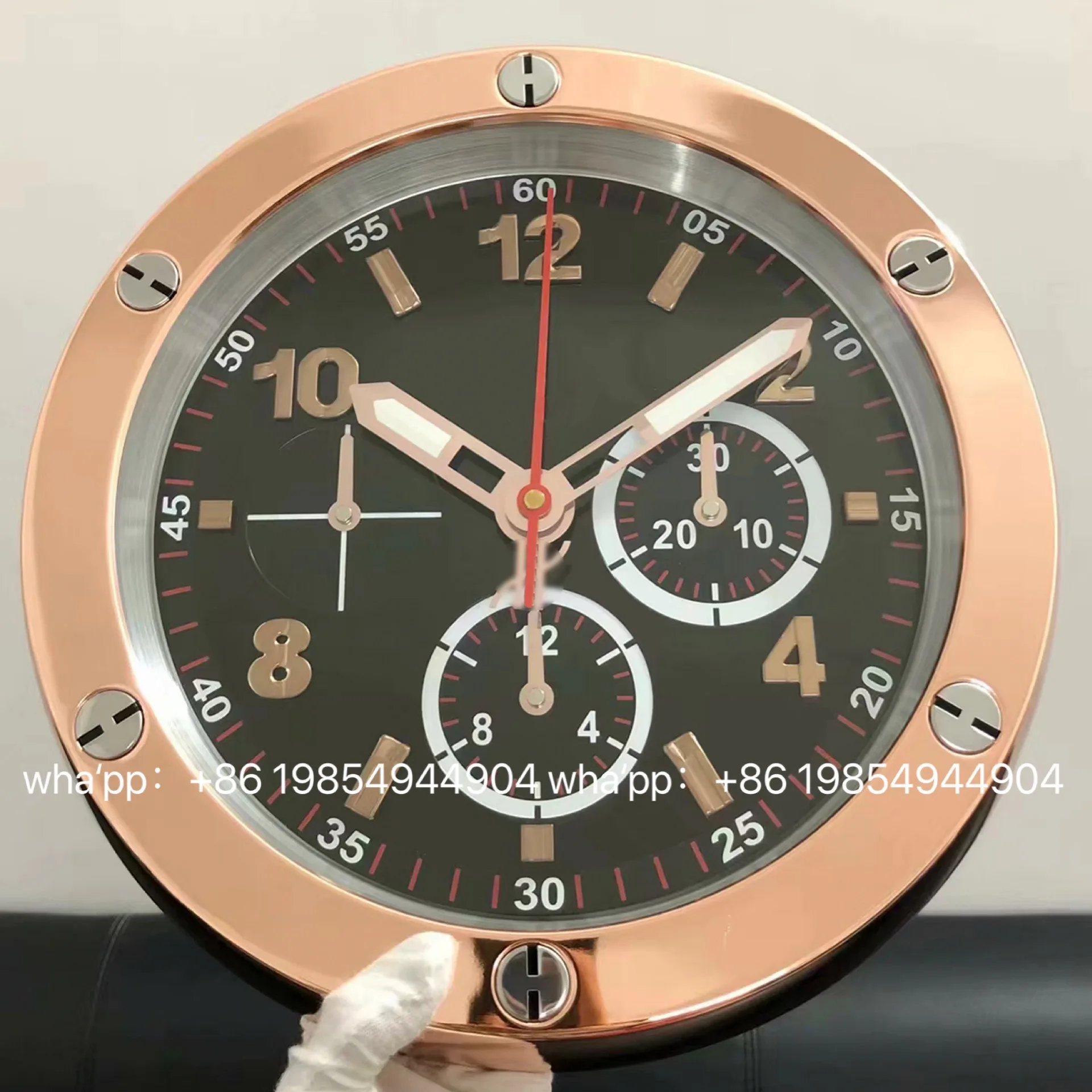 Металлические художественные часы декорация настенные Style с логотипами