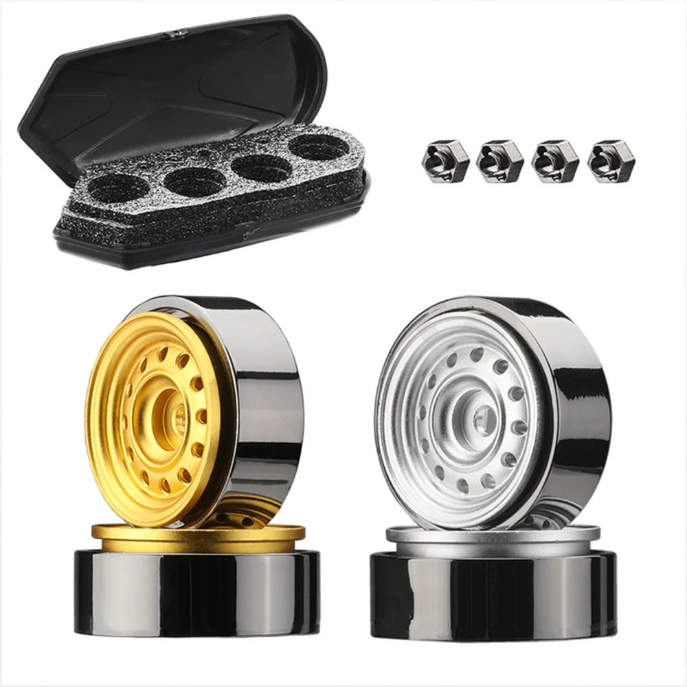 

4 шт., металлическая ступица колеса, аксессуары для подъема на автомобиль 1/24 Axial SCX24