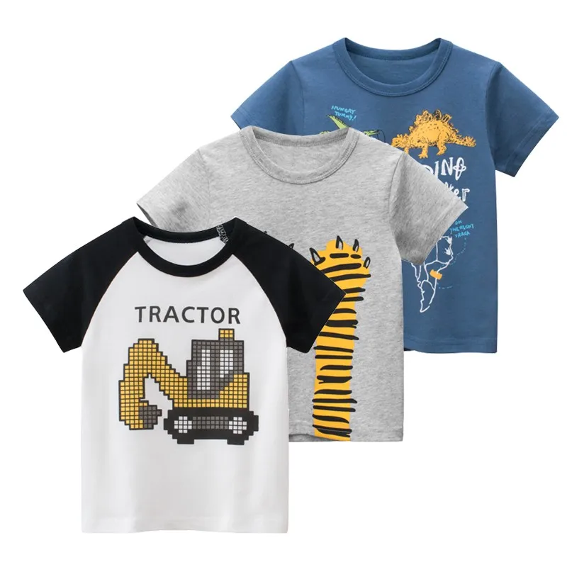 

Children's Clothing Summer Boys T-shirts 2022 Children's Short Sleeved T-shirt Boys' Clothing Baby Clothes Cartoon Cute Top 2-8y
