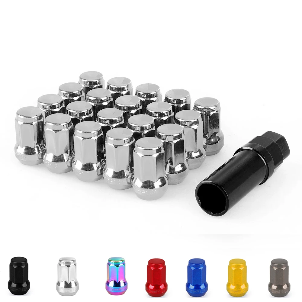 

20 шт. M12 * 1,5 M12 * 1,25 железная Магнитная колесная гайка с замкнутым концом длиной 32 мм для Honda For Ford