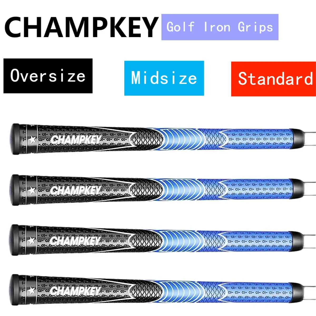 

CHAMPKEY PU Golf Grip In Black Blue ModelsFree Shipping