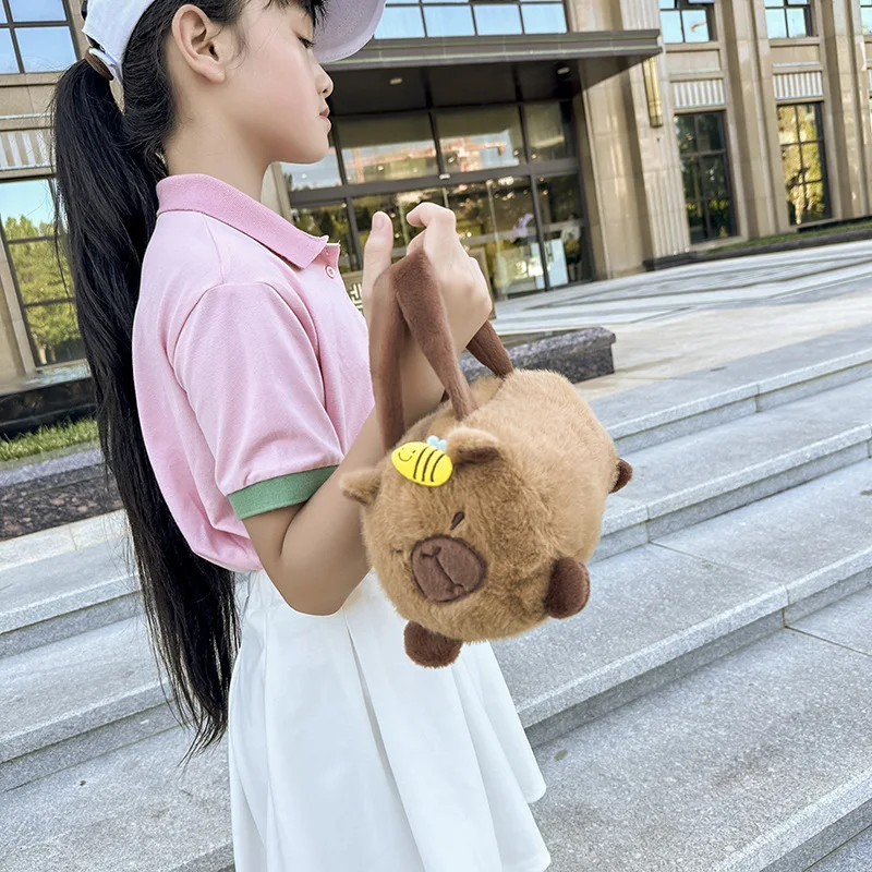 Мультяшная новая сумка для игрушек capiбара ручная переноска Диагональная Сумка