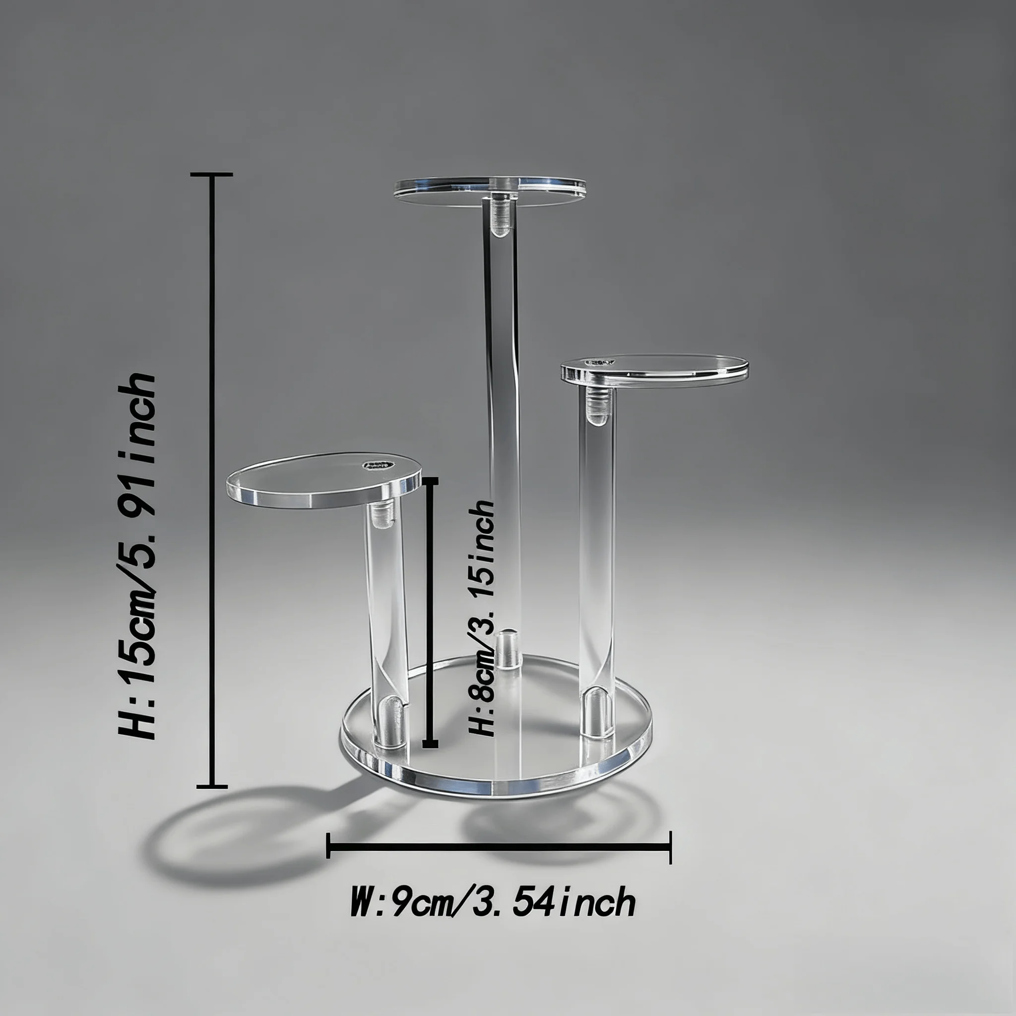 

Набор из 3 акриловых подставок для украшений