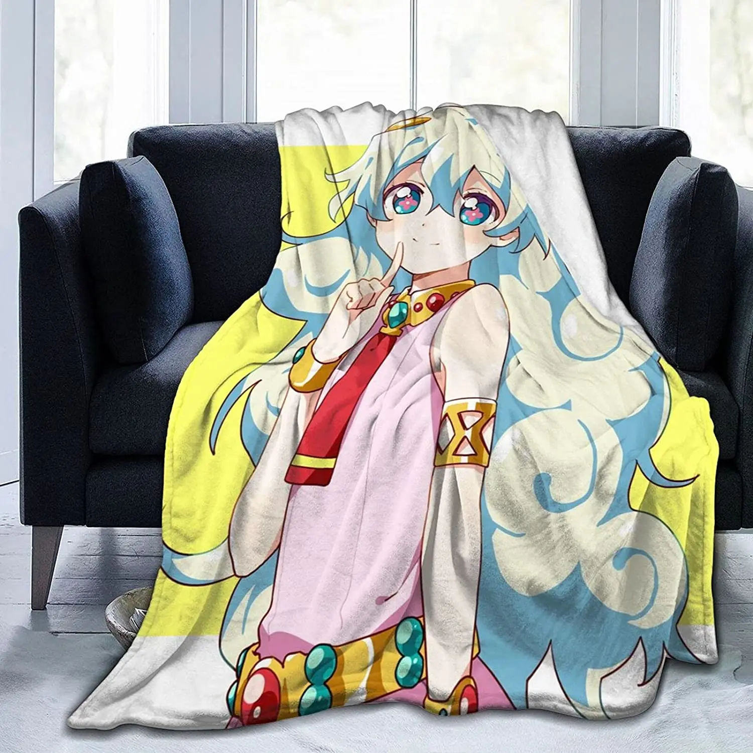 

Nia Teppelin Fluffy Soft and Comfortable Blanket, Anime Warm Embrace of Sympathy