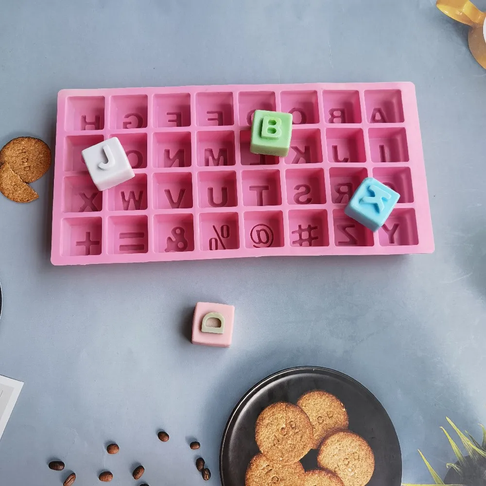 Силиконовая форма для торта 26 букв английского алфавита шоколада льда конфет