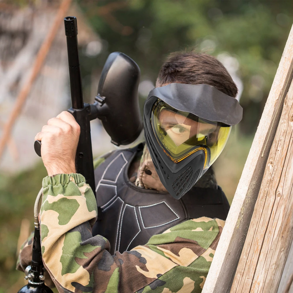 FMA F1 Полнолицевая маска с одним слоем защитная для пейнтбола противотуманная