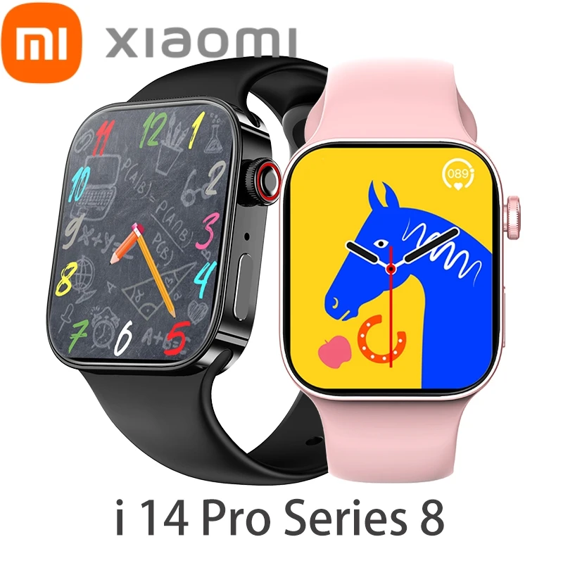 

Смарт-часы Xiaomi i14 Pro для мужчин и женщин, спортивные часы с BT-вызовом для Apple, Android, IWO Series 8, Смарт-часы PK T900, I8, T500