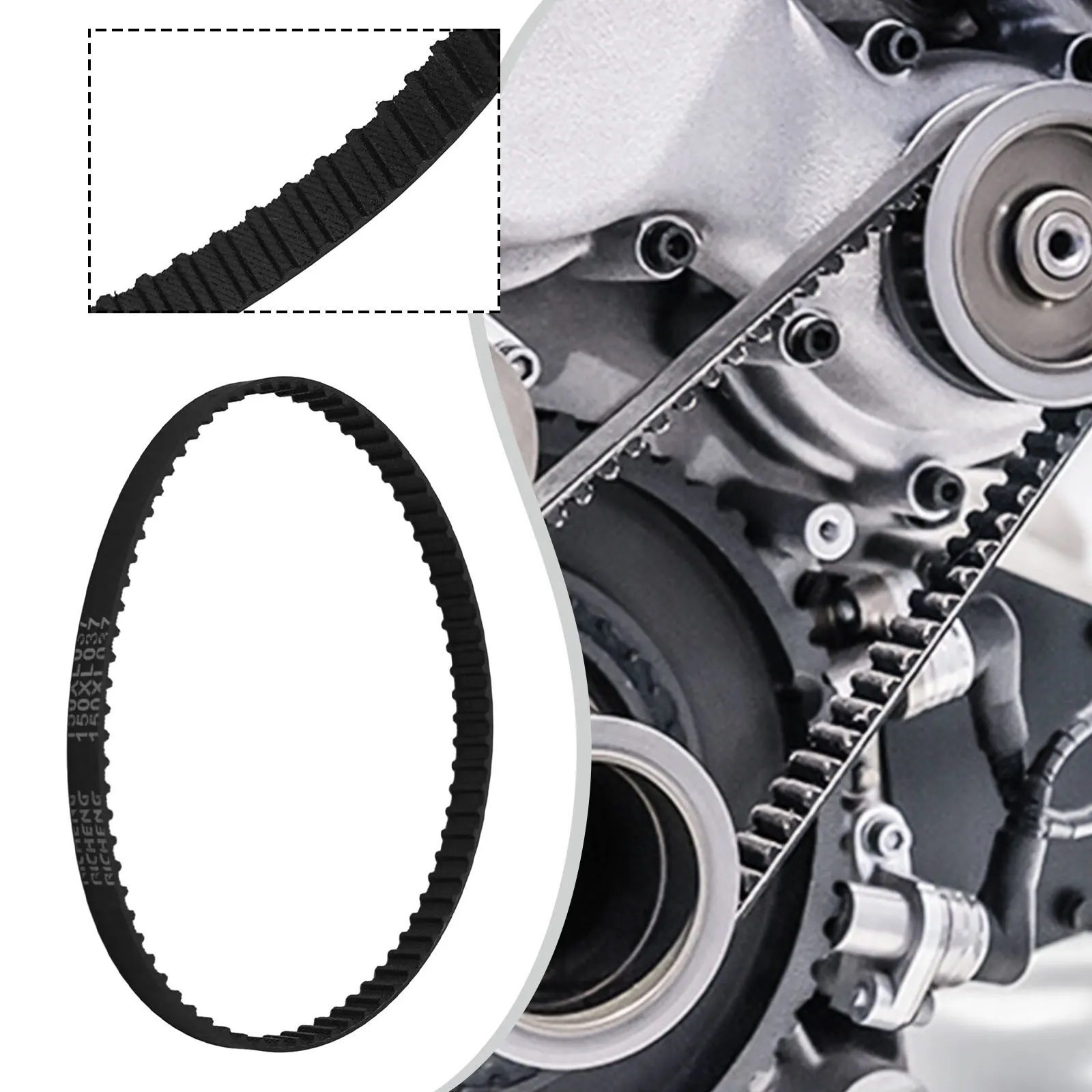 Абсолютно Новый практичный запасной ремень привода 148XL037 150XL037 152XL037 74-76Teeth