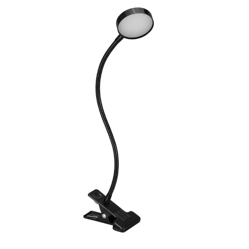 

Salon Table Lamp Light, LED Clamp Lamp Reading Lamp Clamp Desk Lamp Table Lamp USB For Precision Work, Reading (Black)