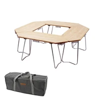 zc1outdoor camping combination small table foldable multifunctional camping fire frame surround stitching table