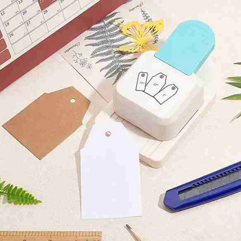 Label Hole Punch 3-In-1 Tag Bookmark Embosser 1.5 2 Or 2.5 Inch With R4/R7/R10 Round Corner