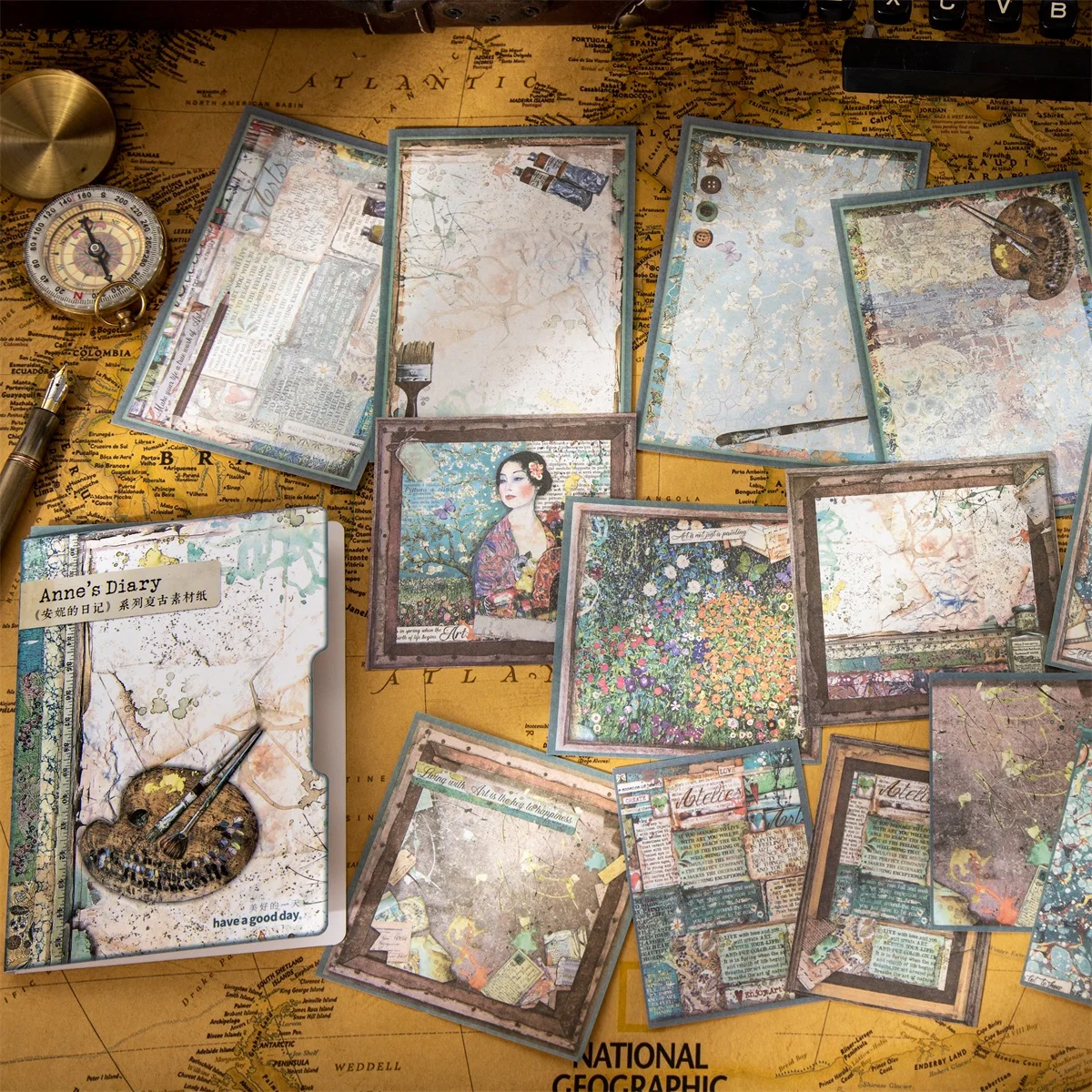 

Винтажные бумажные растения для декорирования