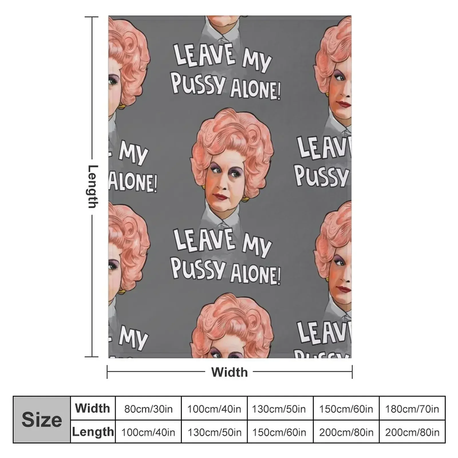 Миссис Слокаombe - оставьте мою киску самостоятельно! Одеяло Декоративное одеяло